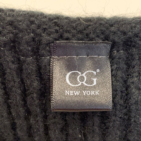 CG New York Bedazzled Black Acrylic Sparkly Winter Headband - Picture 4 of 5